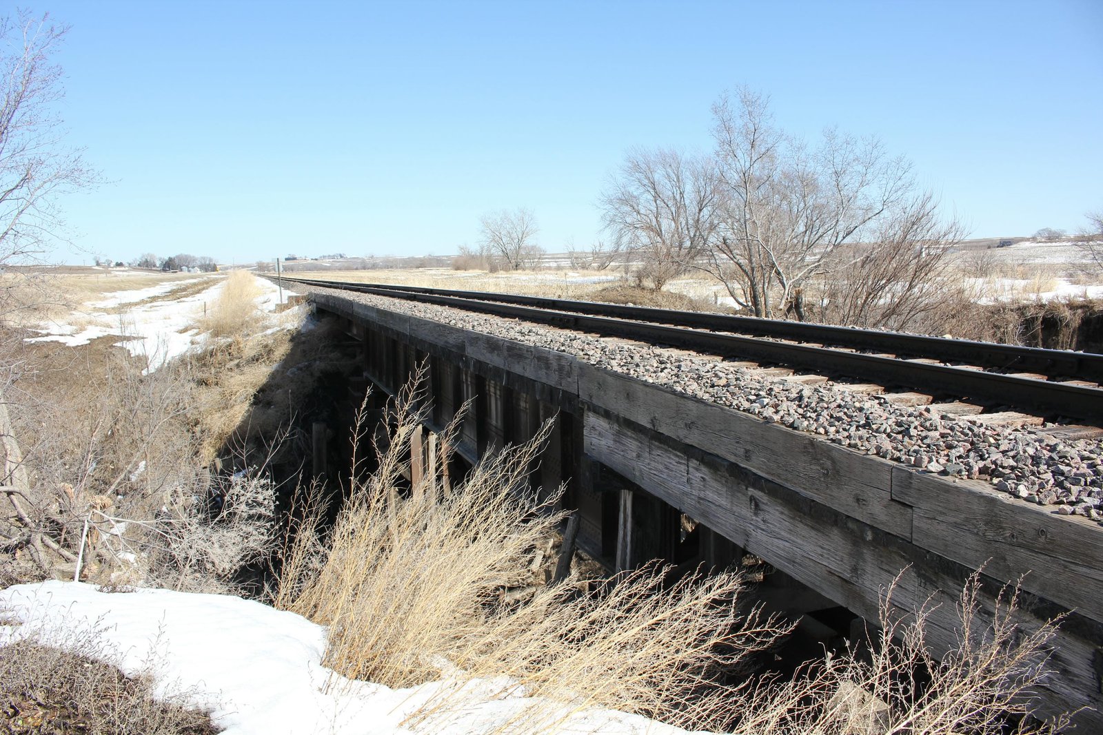 Looking north
